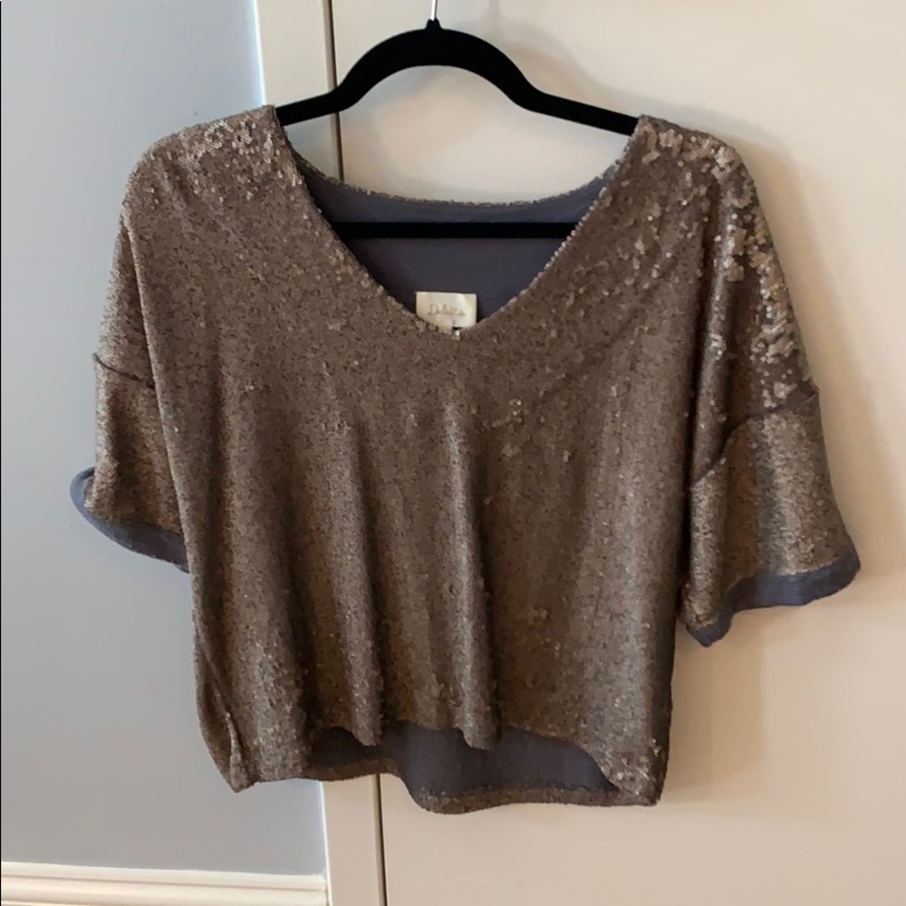 Anthropologie cropped short sleeve